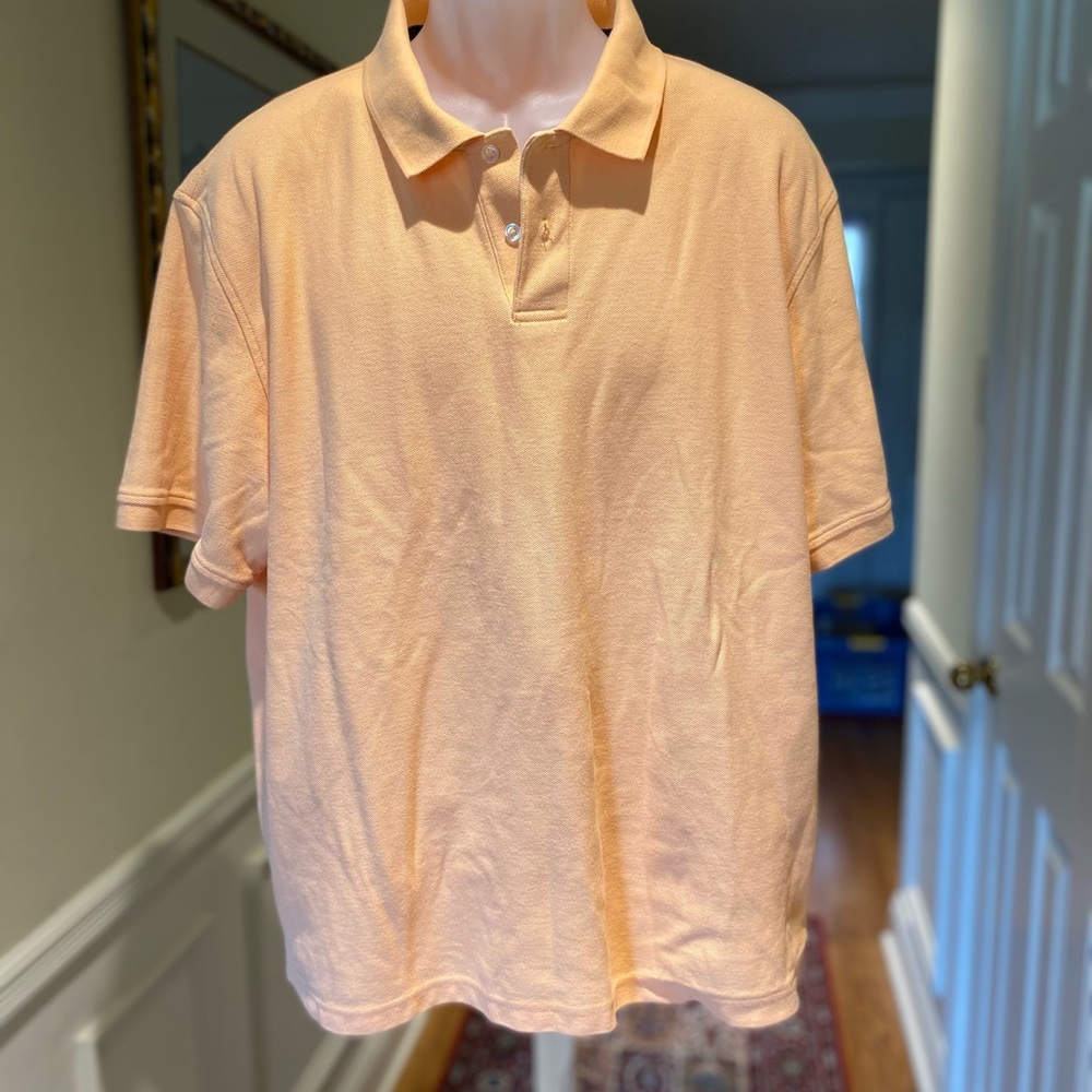 Club Room - Mens peach polo shirt, Size: XXL